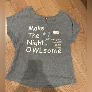 La Vie En Rose Gray Pajama Top - OWLsome Design